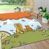 1Pc Garfield'S Cozy Nap Carpet Rug Customizable Soft Washable Antislip Home Living Room Sofa Mats Personalized Rug 091776