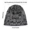 Thin Bonnet Letter Print Beanie Loose Style Hip Hop Beanies Fashion Pullover Hat  Unisex Wear