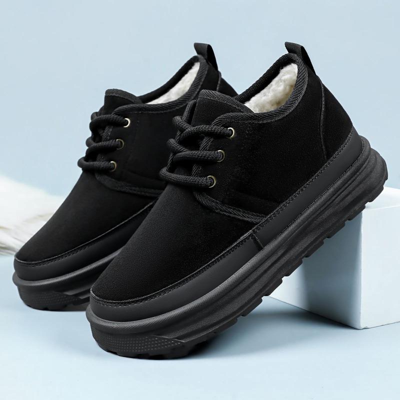 Мужские зимние хлопковые ботинки с толстой подкладкой, высокие, удобные, на толстой подошве, ботинки Мартин, уличные теплые ботинки