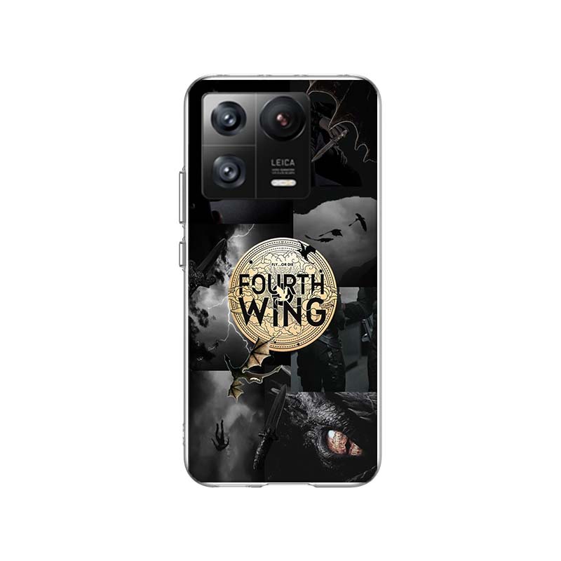 F-Fourth W-Wing Dragon Phone Case For Xiaomi 14 F7 Ultra Mi 15 Poco X7 X6 X5 Pro M6 M5 M5S F6 F5 F4 GT F3 Cover Coque TPU Soft C