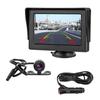 Jansite LCD Monitor with Backup Single Cable Cigarette Lighter Power Super Easy Parking Assist System for 12V Vehicles 4.3-inch Camera, Wiring,