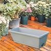 Flower Window Box Container Garden Plant Pot Vegetable Planters with Tray for Patio