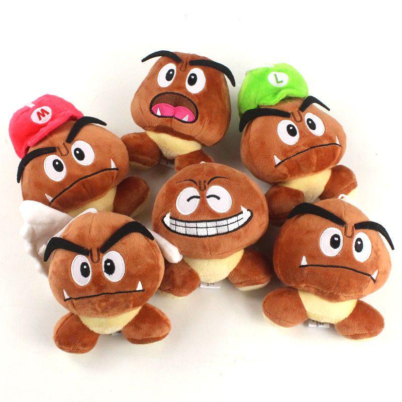 Super Goomba Mario Mushroom Stuffed Toy Plush Plushie Toys Doll Gifts Children