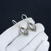 Unique White Topaz Gemstone Earrings, 925 Sterling Silver Earring, Handmade Boho Silver Jewelry Dangle Earrings, Engagement Gift