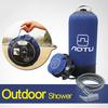 11L PVC Pressure Shower with Foot Pump Lightweight Outdoor Inflatable Shower Pressure Shower Water