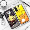 JP36 Pikachu Pokemon Black Soft Case for Xiaomi Poco X6 X4 M5 M6 F5 F6 C65 C55 C50 C51 C40 Pro Redmi 14C A3X 13C 12C 11T 10A 9C Note 7 6 8A Plus