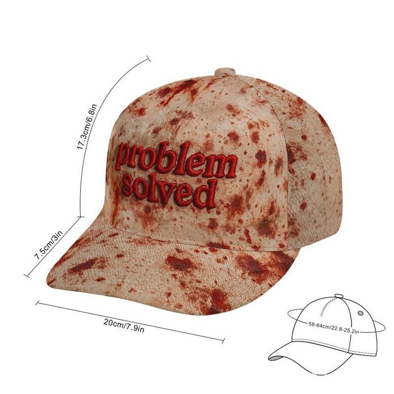 POD new digital printing Halloween sunshade baseball cap outdoor fashion cap men and women