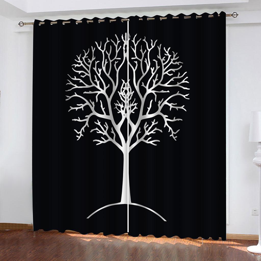 HUANZHUANG Woods and Trees Curtains 2 Panel Kids Boys Girls Living Room Bedroom Home Winodw Decor Бесплатная доставка Бесплатная доставка