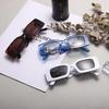 INS Новые прямоугольные солнцезащитные очки Женские Мужские Винтажные Модные Квадратные Женские Роскошные Дизайнерские Черные Солнцезащитные очки Мужские Защита от УФ-лучей 400 Очки