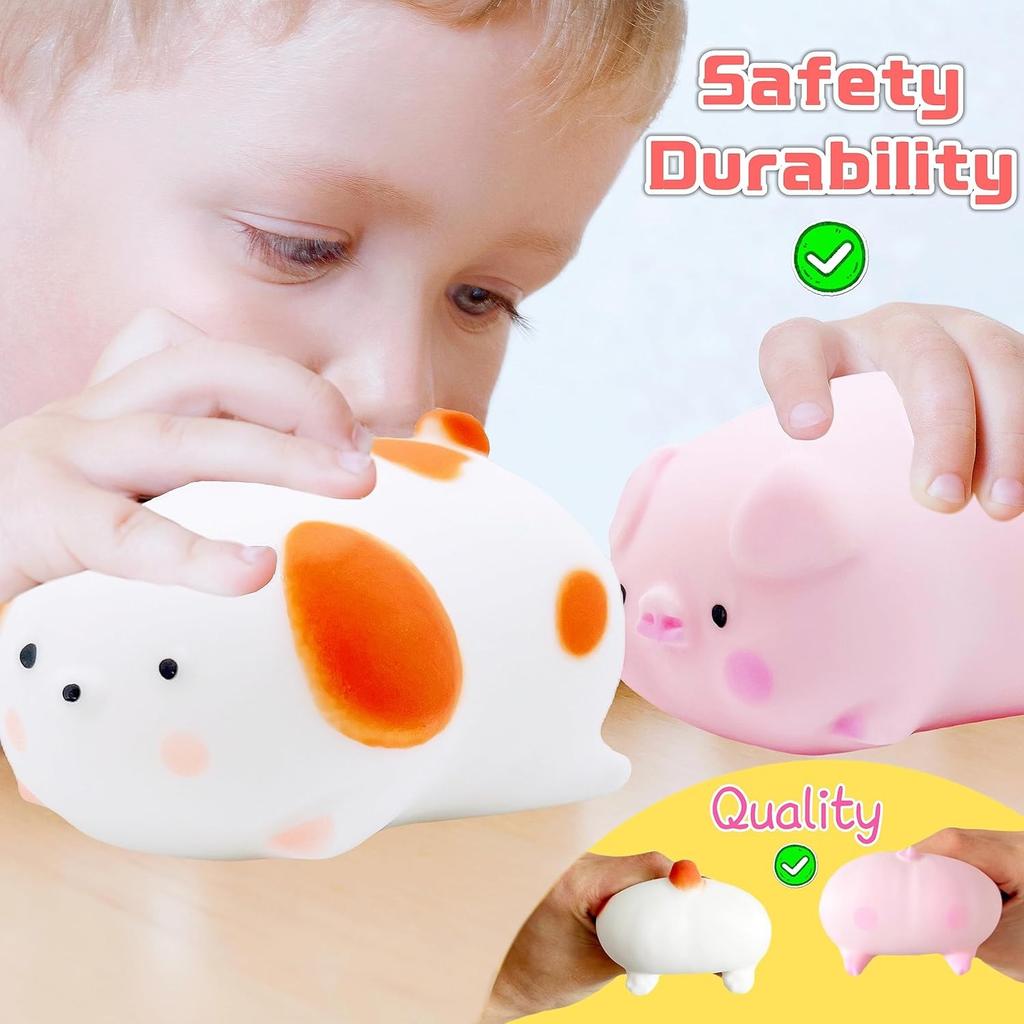 Squishy Dogge & Piggy Stress Ball For Kids Sensory Toys Fidget Dough Ball Stress Relief Gifts Autism Sensory Toys