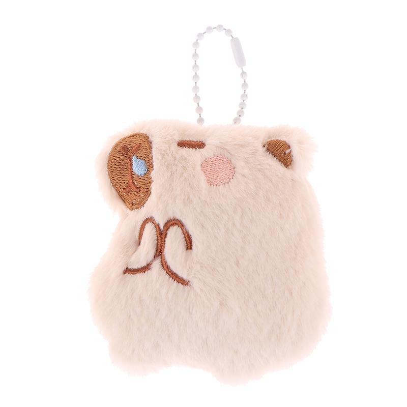 Милая плюшевая подвеска Capibara, мультяшная кукла Capybara, брелок для ключей, сумка для ключей, рюкзак, декор для детей, подарок