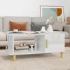 812750 vidaXL Coffee Table High Gloss White 90x50x40 Cm Engineered Wood