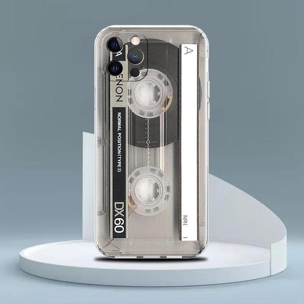 Vintage Camera Cassette Clear Case For Apple iPhone 13 11 14 12 Pro 7 8 Plus XR X XS Max 6 6S 13Pro Silicone Phone Cover