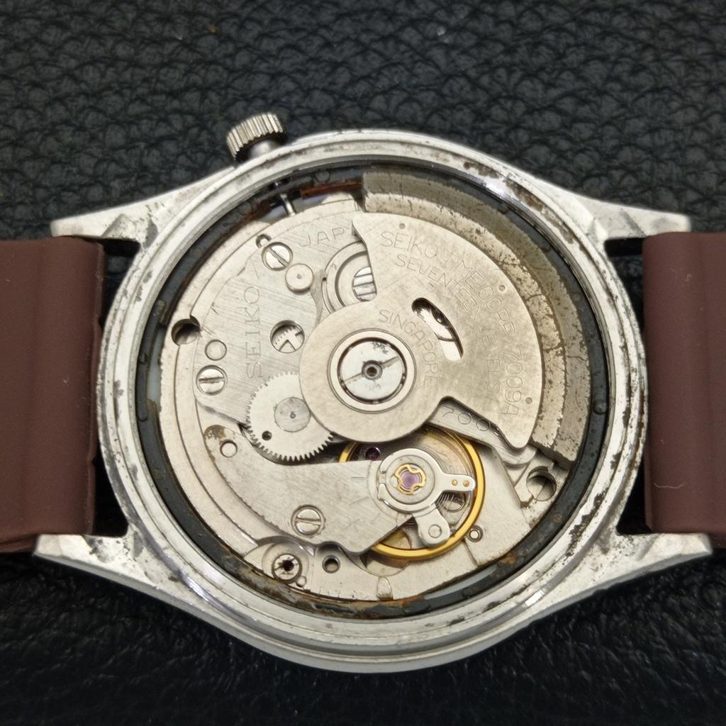 Б/У винтажные мужские часы SEIKO 5 AUTOMATIC 7009A из Японии с коричневым циферблатом a434989-2 R122-a434989