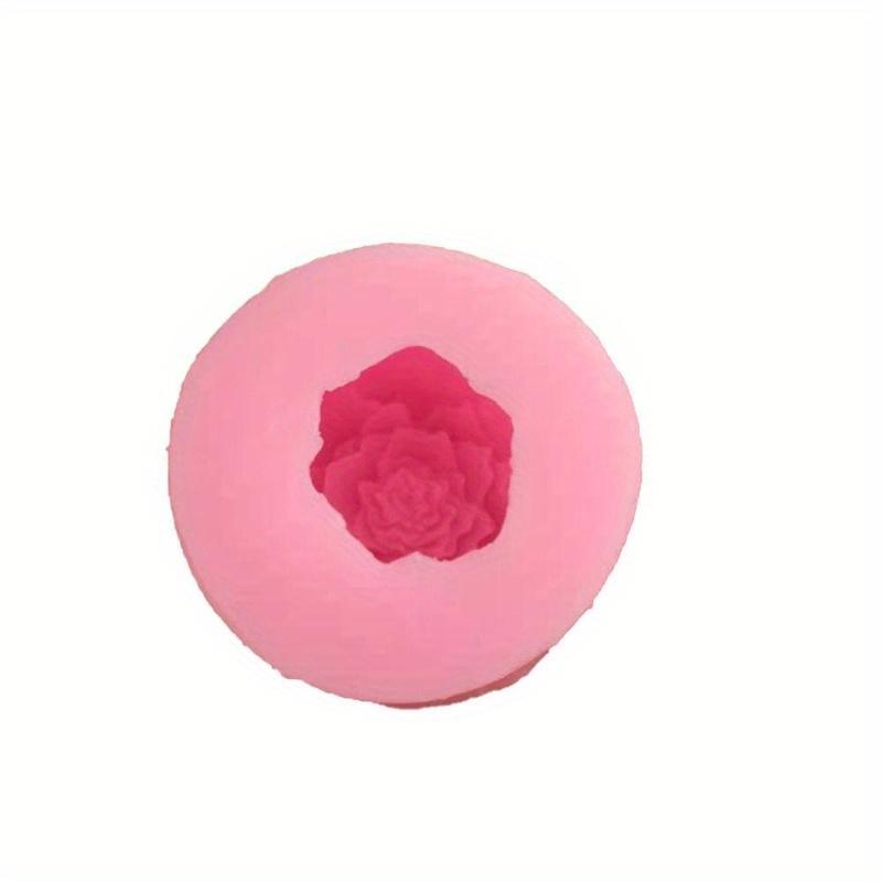 1 шт. круглая форма 3D цветок пион цветок силиконовая форма гипсовая форма для мыла «сделай сам» формы для свечей обернутое сердце цветок роза пестик форма бутона