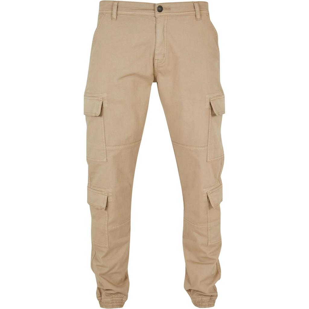 Urban Classics Mens Twill Double Pocket Cargo Jogging Bottoms
