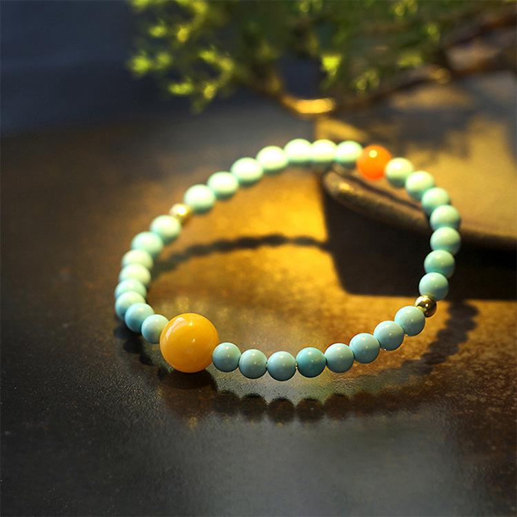 Модный хрустальный браслет 2025: Имитация агата и южный красный оригинальный подарок