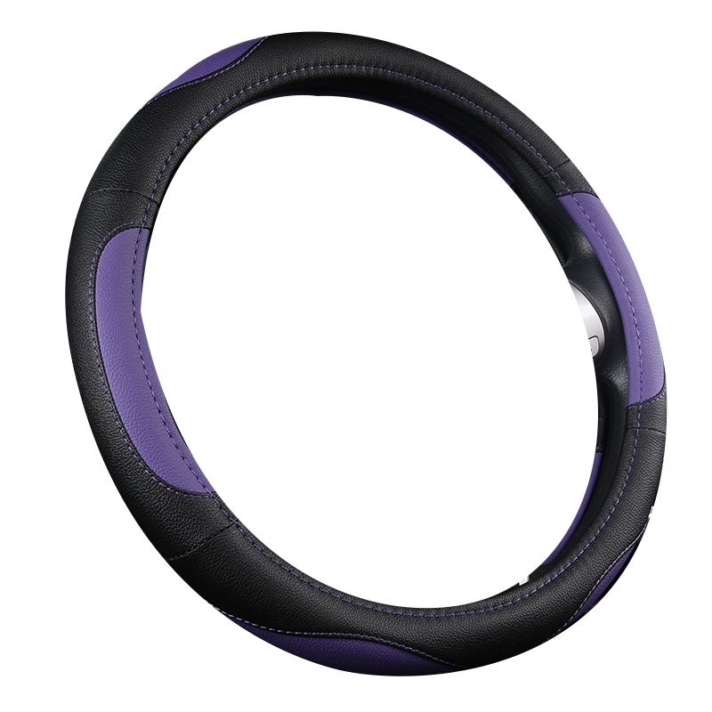 Моточехлы автомобильный противоскользящий кожаный чехол на руль Универсальный автомобильный защитный чехол на руль модный стиль 38 см