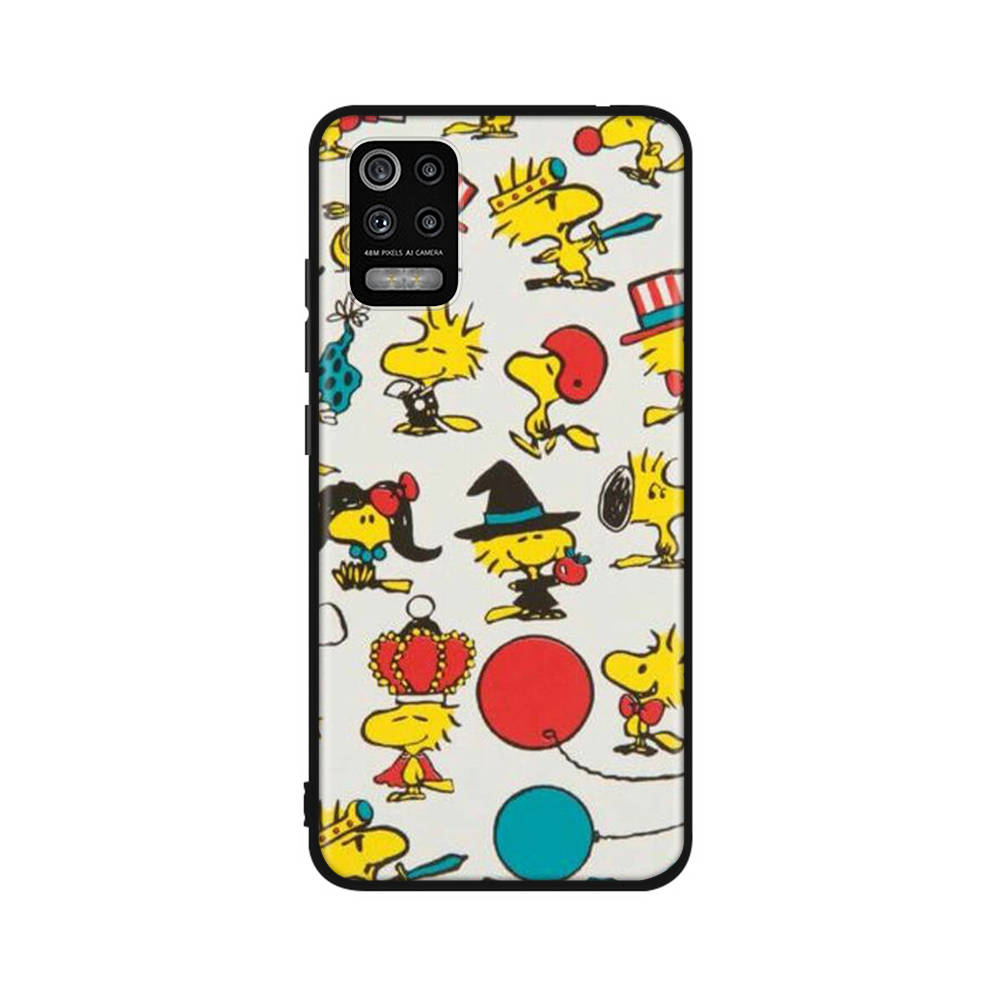 Чехол PT81 Snoopy Woodstock для OPPO Reno 8 6 5 4 Pro Find X3 A17 A31 A38 A40 A53 A54 A55 A74 A76 A78 A77 A80 A94 A95 A96 Lite, черный чехол Sofe
