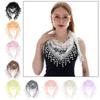 Sun Protection Sunscreen Triangle Scarf Floral Lace Hollow Out Silk Hijab Tassel Shawls Scarves