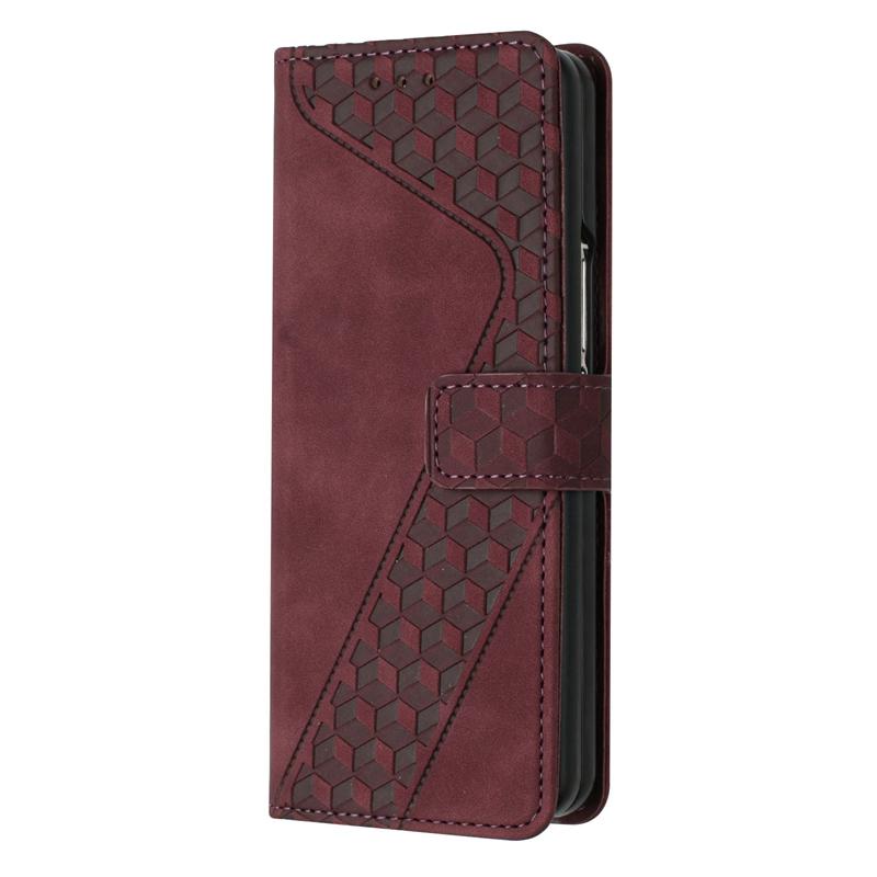 Для Samsung Galaxy Z Fold3 5G чехол 3D Геометрический кошелек чехол Samsung Galaxi ZFold 3 ZFold3 SM-F926B F926W F926U F926N чехол для телефона