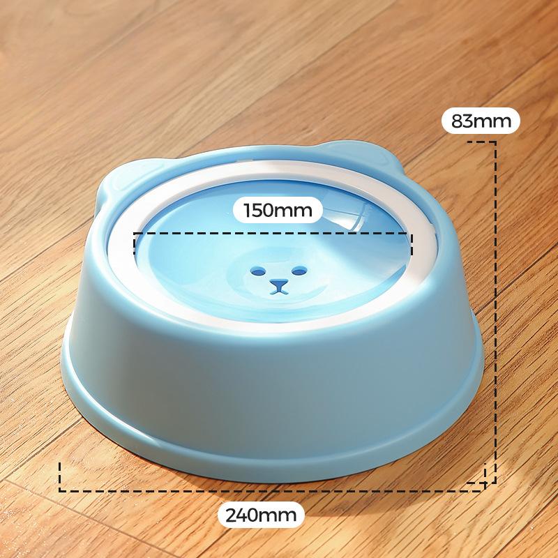 Миска для домашних животных, миска для собак, не промокающая пасть, плавающая миска, диспенсер для воды для кошек, препятствующий удушью и опрокидыванию, новый стиль