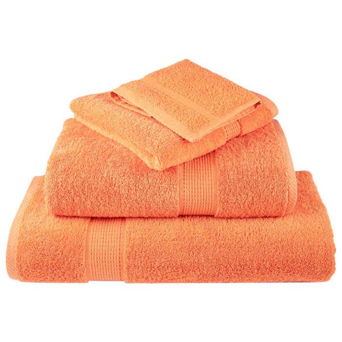 VidaXL Serviettes d'invité de Qualité Supérieure 10 pcs, Draps de Bain, Essuie-mains, Serviette de Visage Salle de Bain, 137376