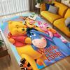 Personalized Name Winnie Pooh Living Room Non-Slip Area Rug Soft Carpet for Bedroom Kids Playroom Sofa Office Home Decor Doormat
