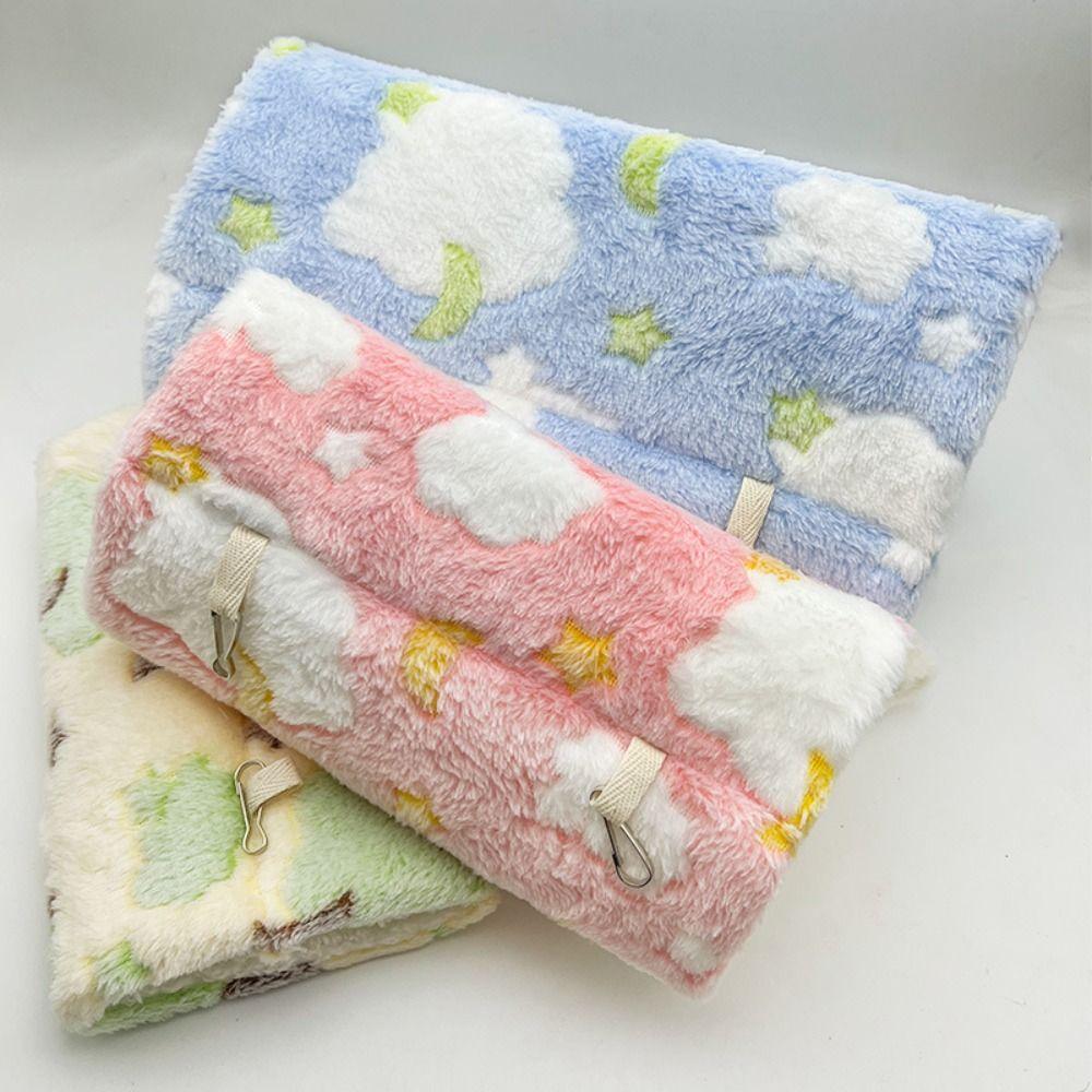 Soft Hanging Guinea Pig Toys Fleece Lined Squirrel Ferret Tunnels Cozy Hamster Hideout Small Pets