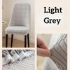 Jacquard Curved Chair Cover Modern Simple Elastic Half Pack Anti Slip Dustproof Chair Cover Stool Cover