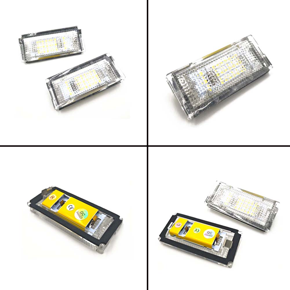 Auto Tail Light Led License Plate Light Lamp White LED Bulbs Fits For BMW 3 Series E46 4D 4DR 1998-2003 Car Accessories Kits