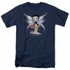 Темно-синие футболки унисекс с товарами из мультфильмов Betty Boop Mushroom Fairy