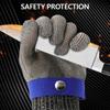 Stainless Steel Gloves Anti-cut Wear-resistant Slaughter Gardening Hand Protect Working Gloves Metal Mesh Butcher Kitchen Gloves 1pcs