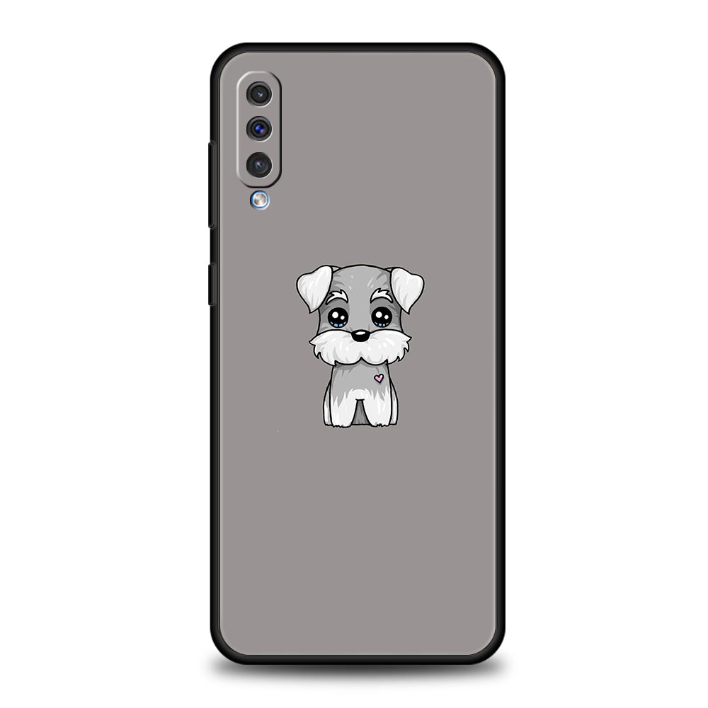 Мультяшный шнауцер Чехол для телефона Samsung A54 A52 A24 A14 A50 A70 A10 A40 A20S A20E A06 A12 A22 A34 A42 A32 5G A04s A16