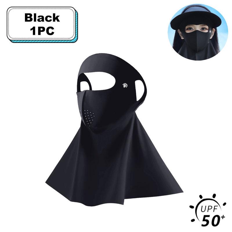 UPF50+ Солнцезащитная маска Модный 3D Ice Silk Anti-UV шарф для шеи Sunscree Пылезащитная солнцезащитная маска для лица на открытом воздухе