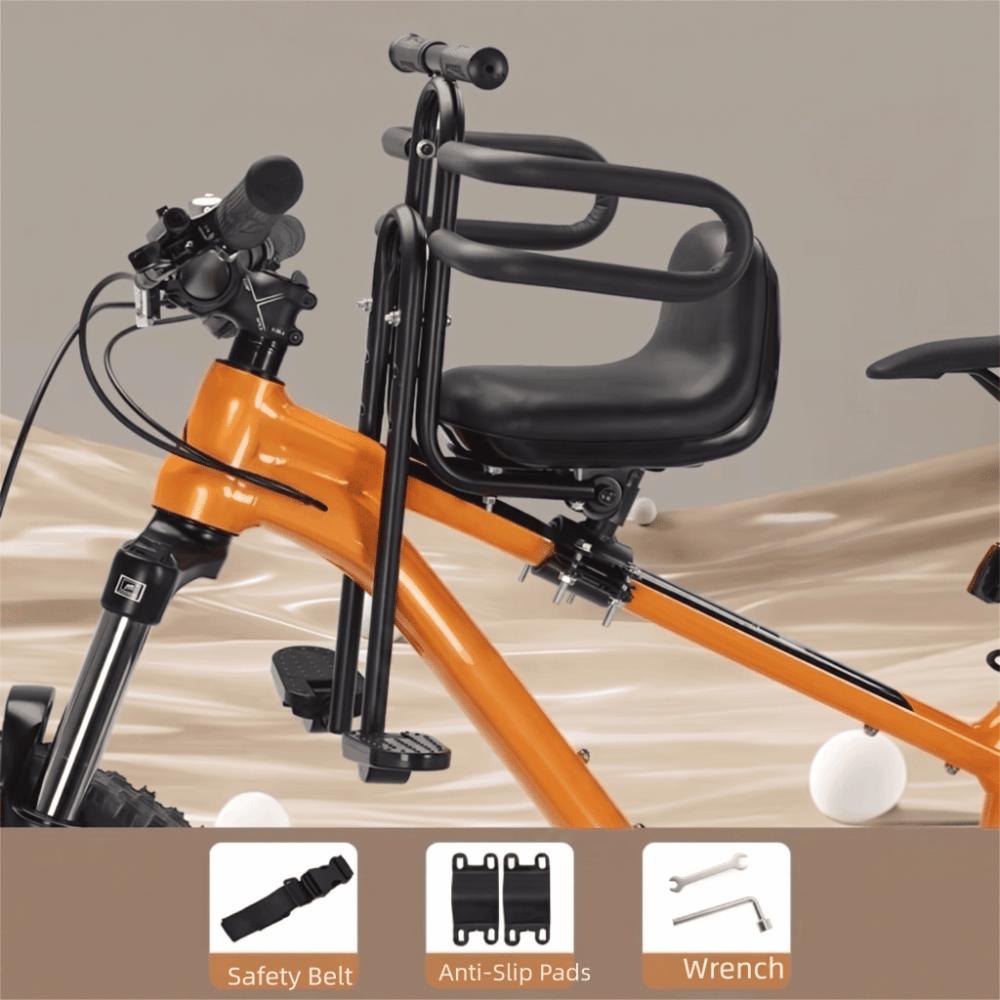 Front Mounted Bike Child Seat Full Surround Safety Mountain Bike Child Seat Folding Bike Use