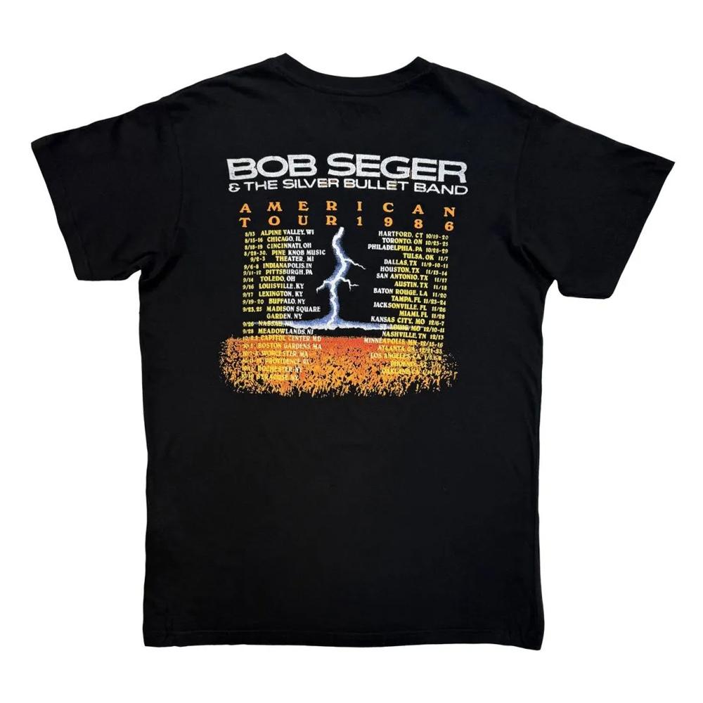 Bob Seger & The Silver Bullet Band Unisex Adult American Storm T-Shirt