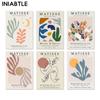 Matisse Face Line Coral Leaves Abstract Wall Art Canvas Painting Nordic Posters Prints Wall Pictures For Living Room Home Decor
