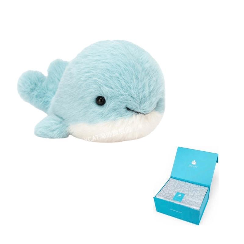 JELLYCAT Серия 'Океан' Животное Кит Милый Синий Кукла Плюшевая Кукла Высота 10 см