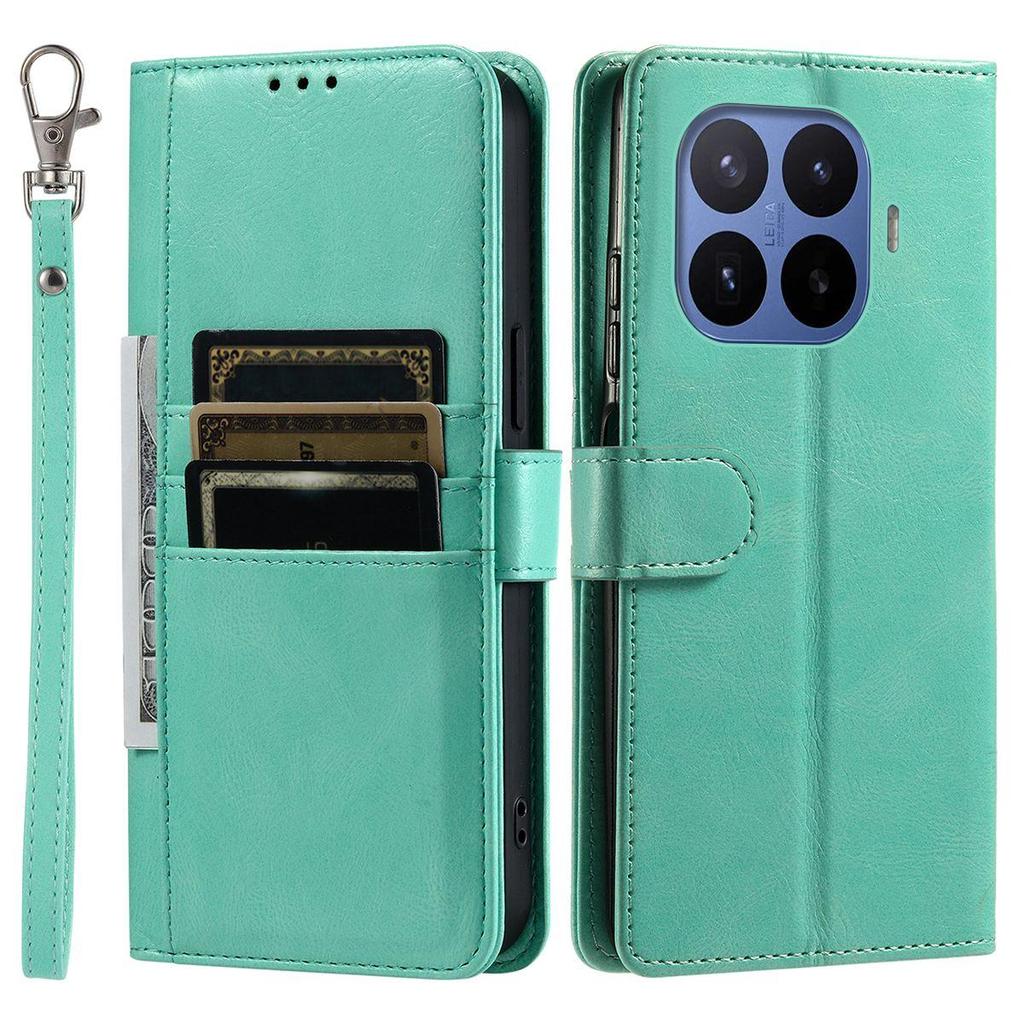Чехол-бумажник с отделениями для карт для Xiaomi 17T Pro, 17T, ретро, из ПУ-кожи, с откидной крышкой