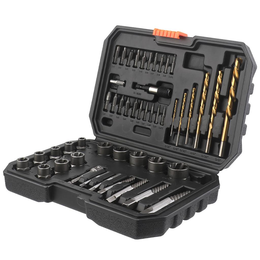 Набор из 48 ударных экстракторов болтов, набор экстракторов винтов и съемник сорванных винтов, 13 болтов