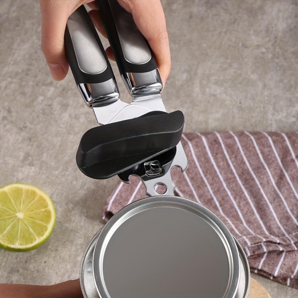 1 шт., 3-в-1 мощный консервный нож для пожилых людей, слабые руки, многофункциональный ручной консервный нож для дома