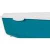 Litter Tray - Trixie - Classic - Petrol/white Color - Dimensions 37x15x47 Cm - Removable Rim