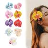 9x Tropical Orchid Hair Clips, Bohemian Hairpins Butterfly Barrettes, Flower Clips