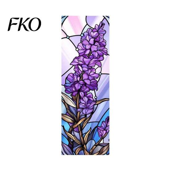 Wear-resistant Bookmark Stained Glass Flower Bookmark, Floral Acrylic Suncatcher Lightweight Plant Book Page Marker, Gifts for Bookish, Women
