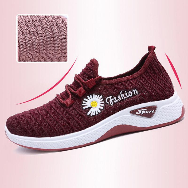 Модная женская спортивная обувь в Корейском стиле, повседневная обувь на плоской подошве, весенняя обувь для студентов, сетчатая обувь