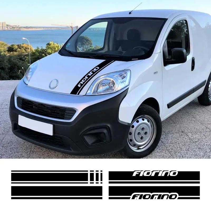 Наклейка на капот для Fiat Fiorino 127 147 Panorama Qubo Combi, комплект графических полос для автомобиля, декоративная наклейка, винил для автодома, автомобильные аксессуары