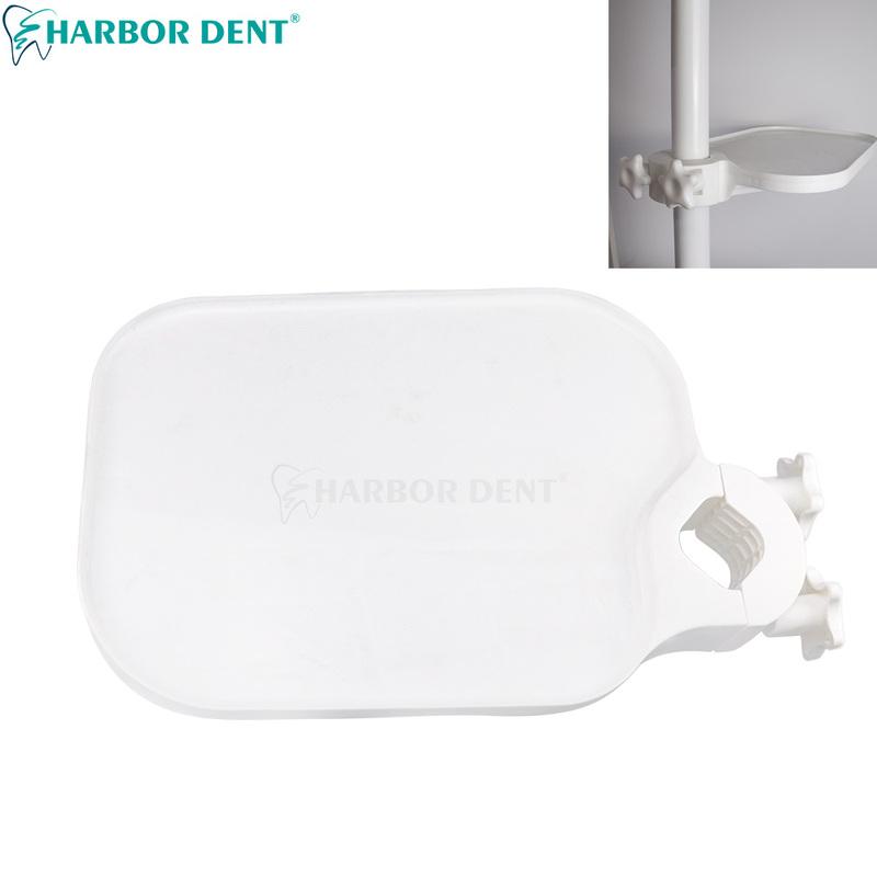 Plastic Dental Chair Scaler Tray Universal Stand Tray Threaded Clamp Clip Dentistry Plate Post Mounted Shelf Tray