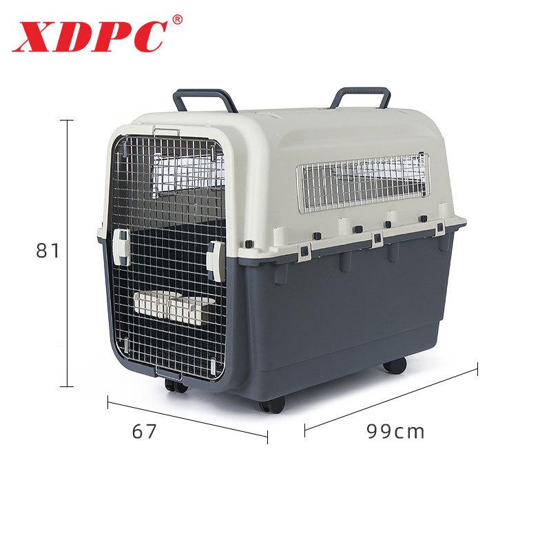 Авиационный переноска для животных XDPC Xinding: Прочный пластиковый переноска с железным окном для кошек и собак, одобренная Air China