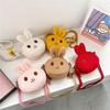 Children's Cute Plush Rabbit Crossbody Bag: Fashionable Coin Purse for Baby Girls